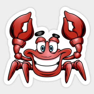 Happy Crab Sticker